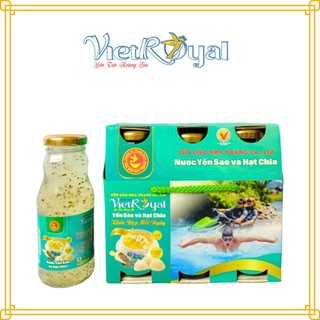 Lốc 6 chai Nước yến Vietroyal yến sào và hạt chia chai 180ml