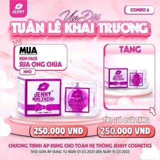 Kem Face Sap Sữa ong chúa Jenny Hủ nhỏ