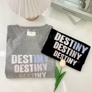 Áo thun 3158 form rộng chất cotton khô mẫu destiny