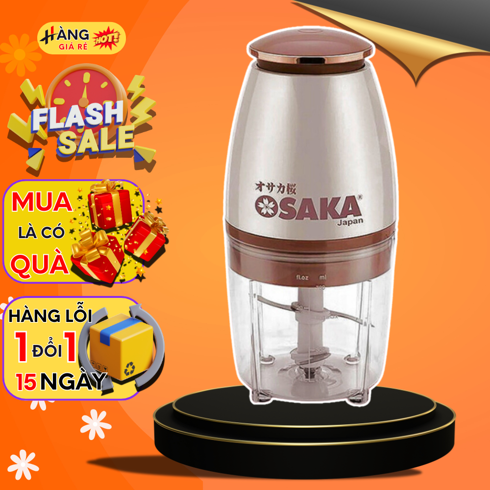 Máy Xay Đa Năng Osaka Nắp Đồng Chính Hãng, Máy Xay Sinh Tố Cầm Tay, Máy Xay Thịt Mini Cao Cấp