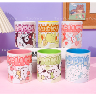 Ly sứ Kuromi, Cinnamoroll, Pochacco, Pompompurin, Hello Kitty, Melody Sanrio TooYoo BK01069