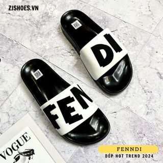 Dép nam thời trang quai ngang PENDI chữ in nổi phối màu siêu đẹp-dép thời trang fendi đẹp