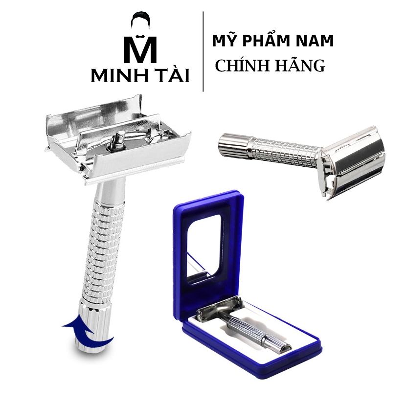 Dao cạo râu Inox 997 , Dao cạo râu lưỡi lam 2 cạnh cổ điển