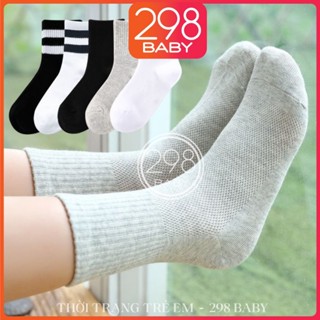  Tất Cho Bé Vớ Cho Bé Trai Bé Gái Vớ Trẻ Em Trơn Giữ Ấm Mềm Thoáng Khí,1-12 tuổi - V11 298 BABY 