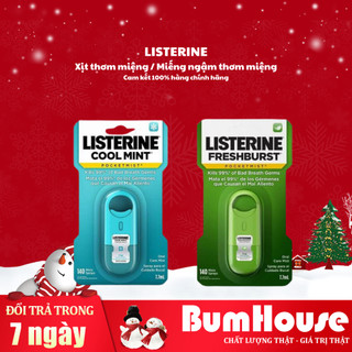 Xịt thơm miệng Listerine / Miếng ngậm Listerine Pocketmist - Hàng Mỹ