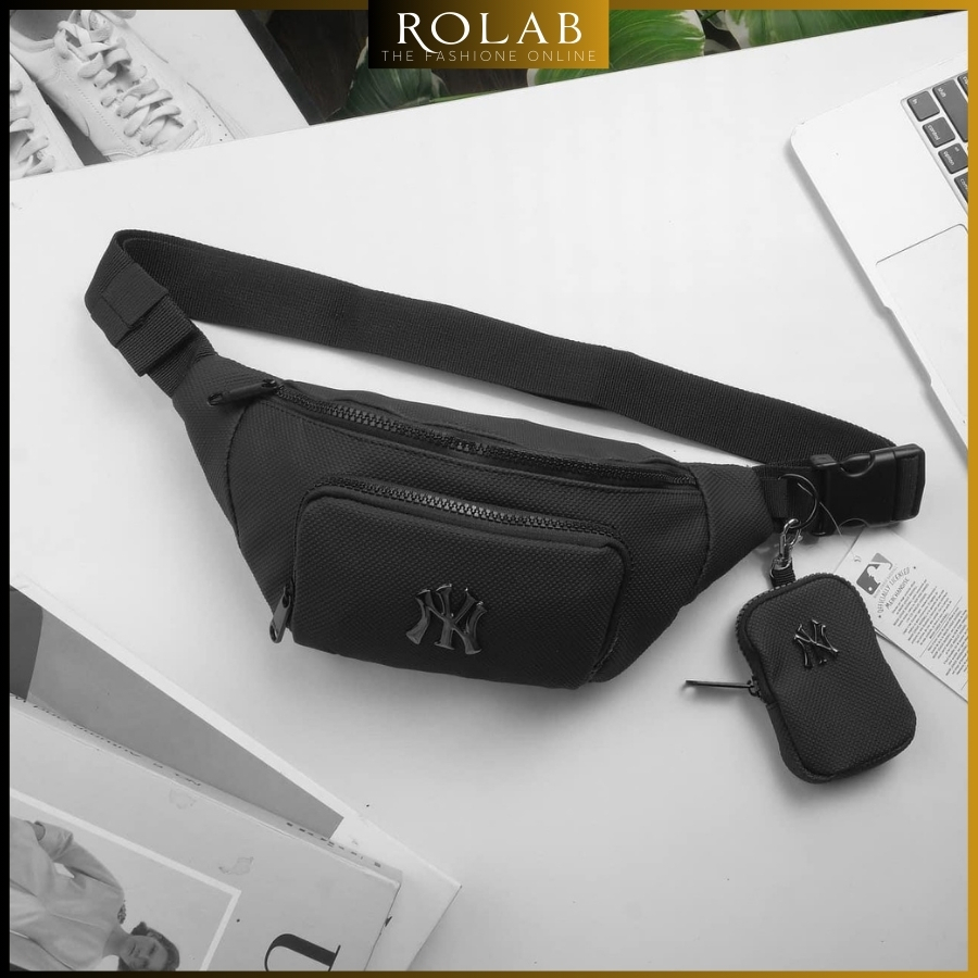 Túi Đeo Chéo Bao Tử MLB NY Vải Da Chống Nước, Túi Đeo Ngực , Đeo Bụng Phong Cách Trẻ Trung Năng Động _ROLAB TX01