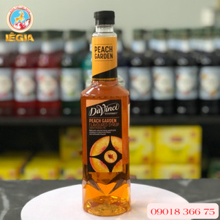 SYRUP DAVINCI ĐÀO (CÓ CHAI CHIẾT LẺ) - PEACH GARDEN DAVINCI GOURMET SYRUP