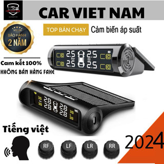 Cảm biến áp suất lốp van ngoài, Pin sạc năng lượng mặt trời, màn hình LCD, tuổi thọ pin cực cao