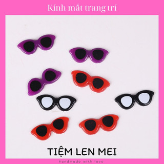 🌸 kính mắt trang trí - kích thước 13x29mm - nhiều màu - phụ kiện thú bông - búp bê 🌸