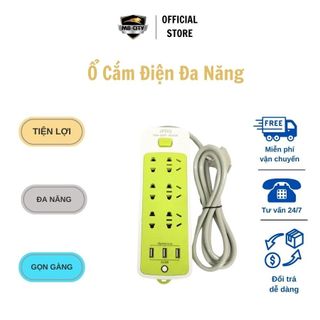 Ổ Cắm Điện Đa Năng Có 3 Cổng Sạc USB