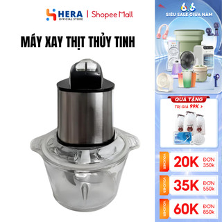 Máy Xay Thịt Đa Năng Công Suất Lớn 300W GODWELL Cối Thủy Tinh Kèm 4 Lưỡi Dao Siêu Sắc Bén