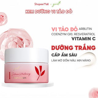 Kem Dưỡng Trắng Da Mặt MờThâm Chống Lão Hóa Vi Tảo Đỏ Trắng Hồng Tự Nhiên GUO 30gr