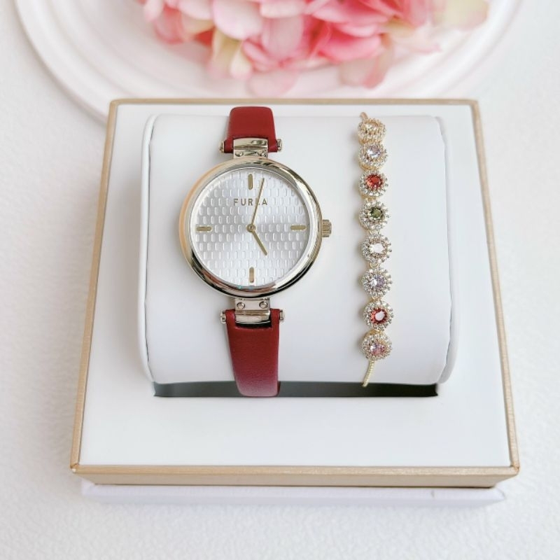 [Chính Hãng 100%] Đồng Hồ Nữ Furla WW00018003L2 Máy Nhật Quartz (Pin), Kính Khoáng Mặt Tròn Siz 32mm