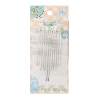 Vỉ kim khâu chỉ đuôi bạc 12 cây 3 size