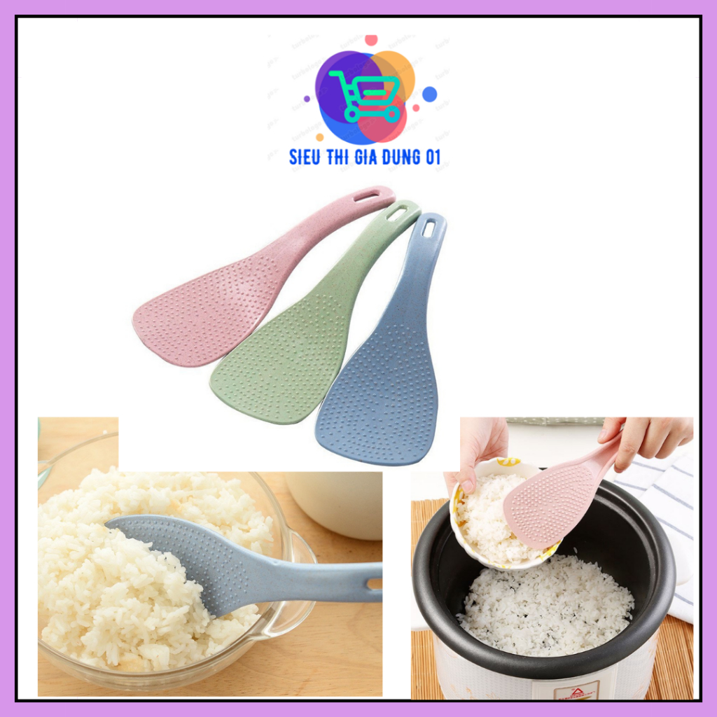 Vá thìa múc cơm nhựa lúa mạch chống dính, Môi xới cơm