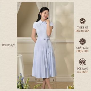 BEAUTEBYV - Váy liền nữ chiết eo Yulan