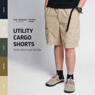 Quần shorts gió túi hộp Utility Cargo Shorts dáng rộng trượt nước The January Outdoor