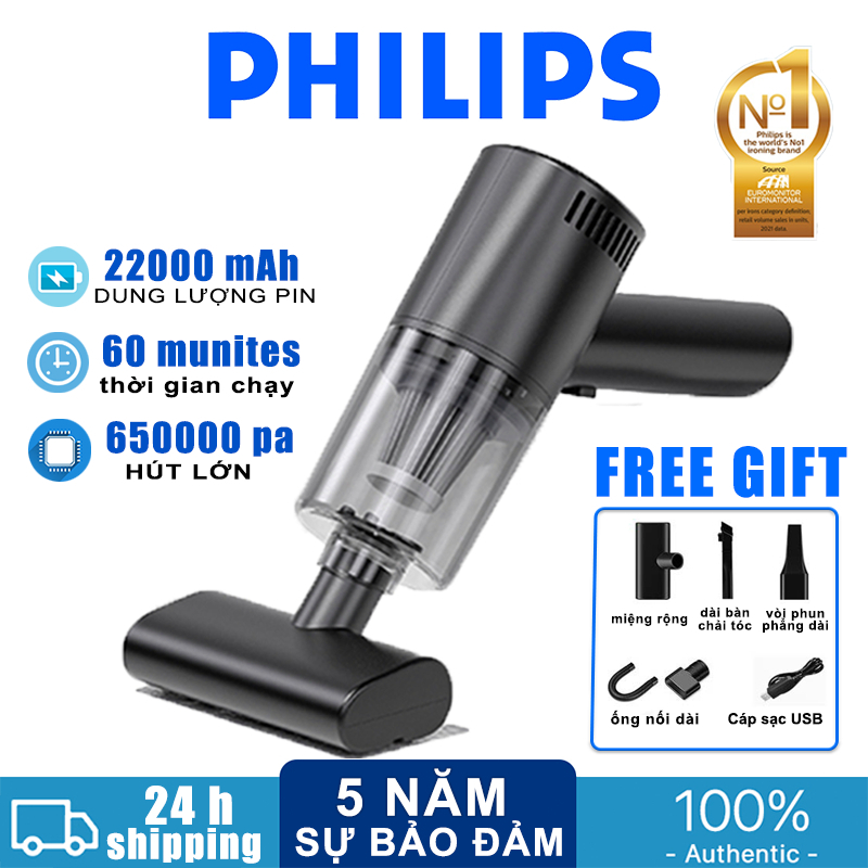 Máy Hút Bụi Philips 0,3 Micron Bộ Lọc Mịn Không Dây Cầm Tay Tại Nhà Xe Hơi Trang Chủ Không Dây