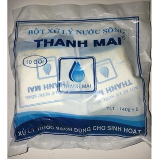 Bột xử lý nước sông sinh hoạt siêu sạch Thanh Mai 140g