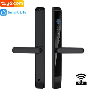 Khóa vân tay tuya, smart life cửa nhôm nk06