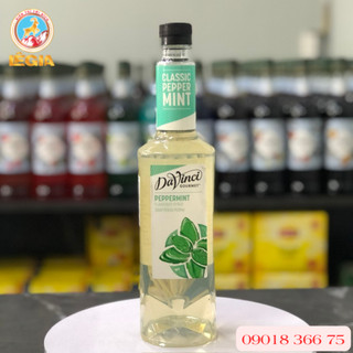 SYRUP DAVINCI BẠC HÀ TRẮNG - PEPPERMINT DAVINCI GOURMET SYRUP