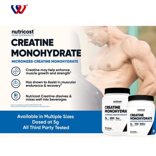 Nutricost Creatine Monohydrate Powder Micronized 500G