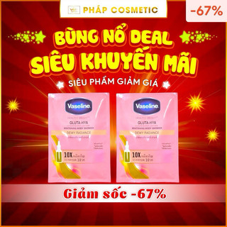 Tắm trắng vaseline hồng dạng gói 130g