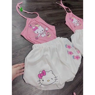 🌵🌵Set áo yếm kitty + quần bí in kitty pc
