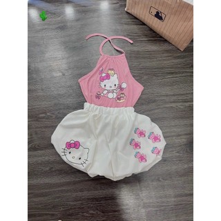 🌵🌵Set áo yếm kitty + quần bí in kitty pc