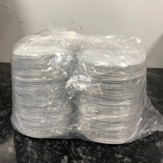 Lốc 1000 Đĩa Nhựa Trắng Dùng 1 Lần Ăn Bánh Sinh Nhật