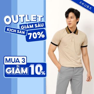  Áo Polo Nam AKUBA Slimfit Chất Cá Sấu Kép Mềm Mịn Thoáng Mát | 01J0463