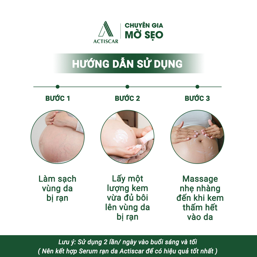 Kem Rạn Da Actiscar Hỗ Trợ Mờ Rạn Da, Mờ Sẹo Thâm, Đều Màu Sau Sinh