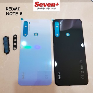 Nắp lưng xiaomi redmi note 8 kèm kính camera, keo viền - seven plus