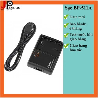 1 sạc máy ảnh cb-5l cho canon bp-511a, sạc dây