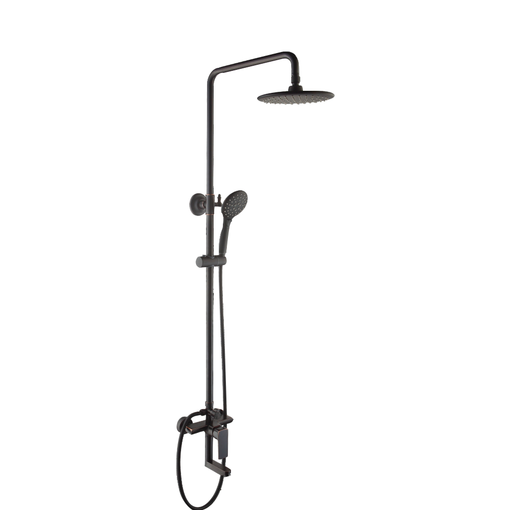 Bộ sen cây tắm nóng lạnh Luxta L7228-Black, Bảo hành 05 năm