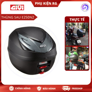Combo Thùng Givi E250N2 Tặng Kèm Đế Gắn Và Baga Sau Givi MV - Gắn Cho Xe Winner 150/X - Exciter 2009/2011/150