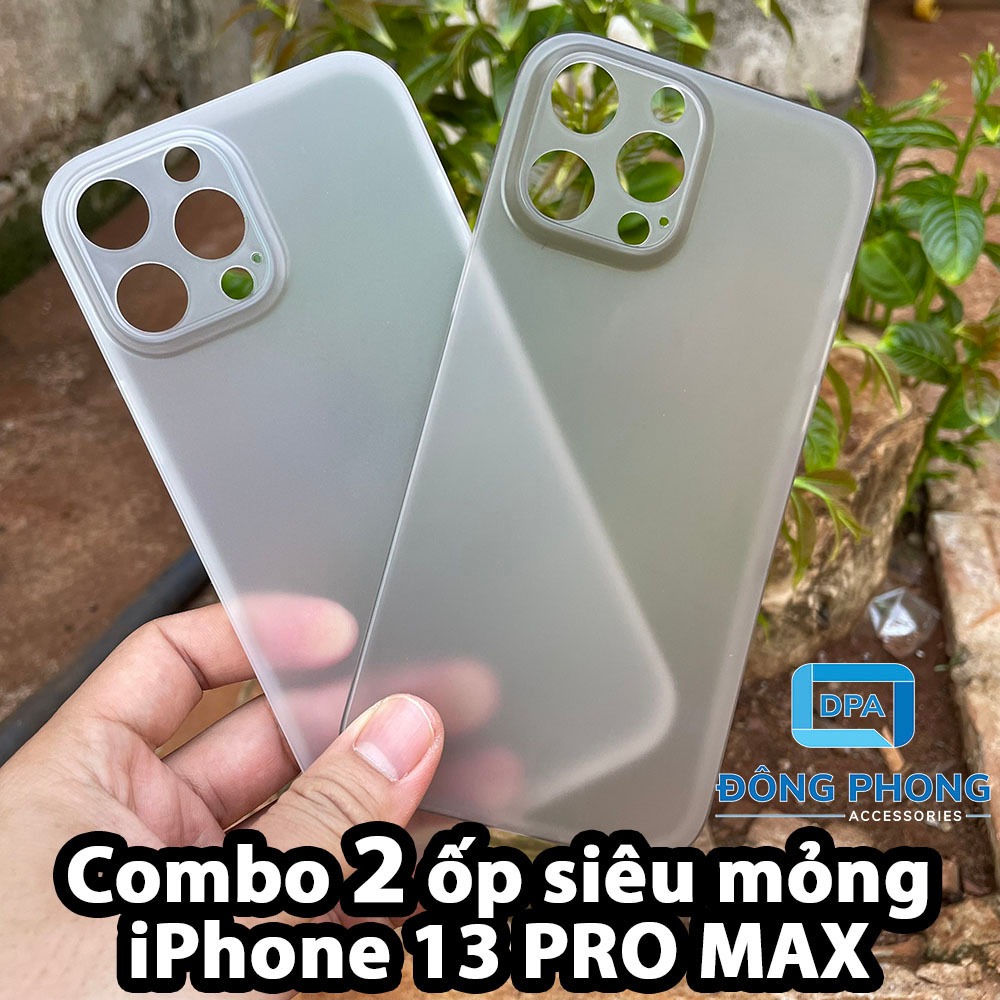 Combo 2 Ốp Lưng Trong Nhám Unibody iPhone 13 Pro Max Siêu Mỏng