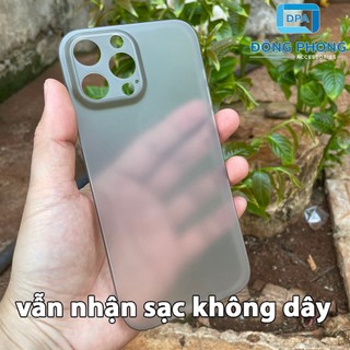 Combo 2 Ốp Lưng Trong Nhám Unibody iPhone 13 Pro Max Siêu Mỏng