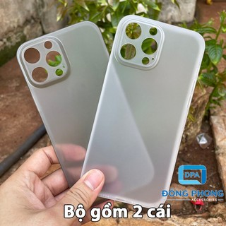 Combo 2 Ốp Lưng Trong Nhám Unibody iPhone 13 Pro Max Siêu Mỏng