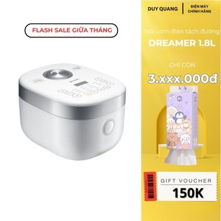 Nồi cơm điện cao tần tách đường DREAMER 1.8L Thái Lan, công nghệ vi áp, lòng nồi hợp kim gang, nấu cơm dẻo, ngon