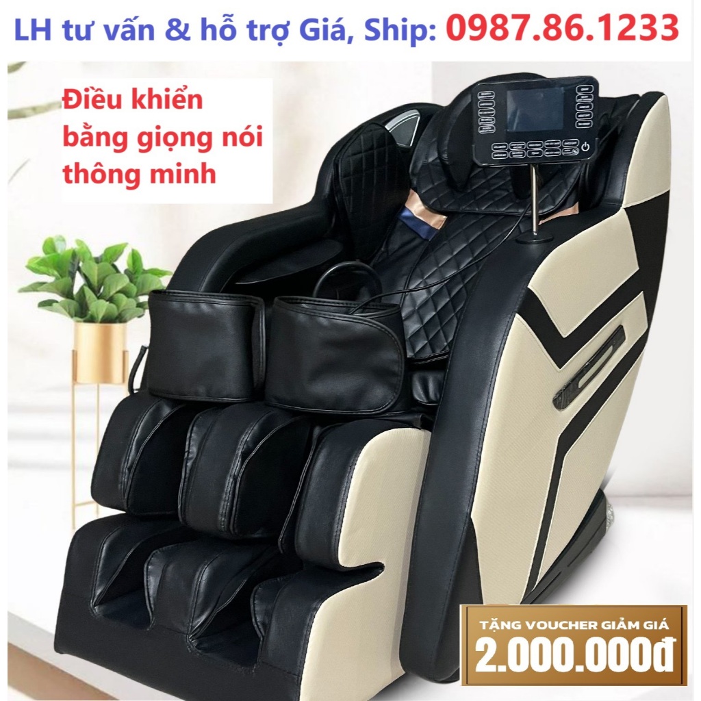 Ghế Massage toàn thân Hàn Quốc Thomas Hamilton DG500 - Công nghệ 3D, bi xoay đa điểm, điều khiển giọng nói, 5 bài tập