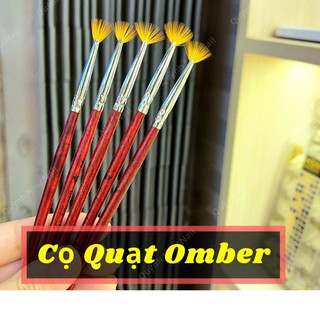 Cọ quạt làm ombre, rắc nhũ, cọ làm nail