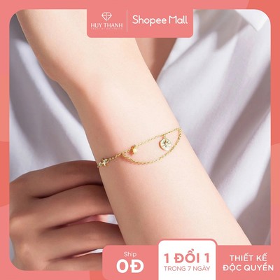 Lắc Tay Nữ Vàng Tây 14k LLF329 Huy Thanh Jewelry