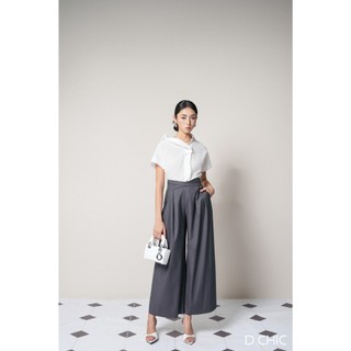 D.CHIC Áo cổ bẻ tay cộc tà lệch MS: 1812590