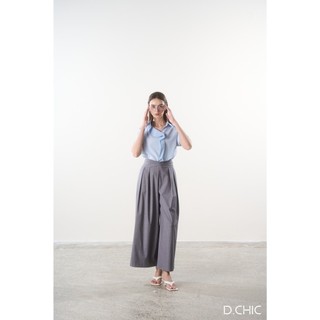 D.CHIC Áo cổ bẻ tay cộc tà lệch MS: 1812590