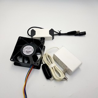 Quạt Chống Nước NIDEC 12V 80mm Kèm Nguồn Chuyên Dùng Làm Hệ Thống Hơi Nước, Tạo Ẩm Vườn Lan, Vườn Nấm, Nuôi Yến