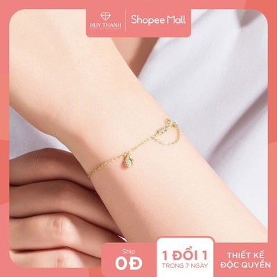 Lắc Tay Nữ Vàng Tây 14k LLF335 Huy Thanh Jewelry