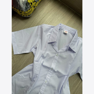 [sm1] Sơ Mi Trắng Xanh Form Nhỏ