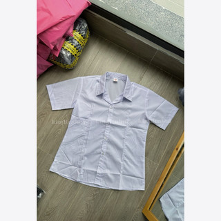 [sm1] Sơ Mi Trắng Xanh Form Nhỏ