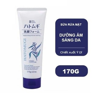Sữa rửa mặt trắng da, ngừa mụn hatomugi ý dĩ nhật bản 130g/170g